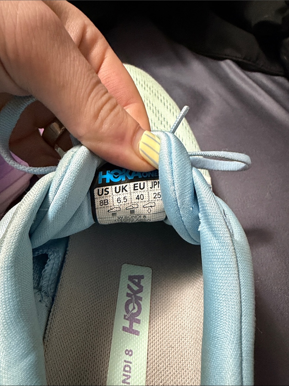 HOKA Women's Light Blue & Mint Running Shoes - Picture 3 of 4